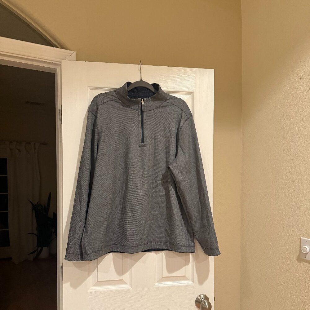 Johnston & Murphy Reversible Solid Quarter-Zip - image 1